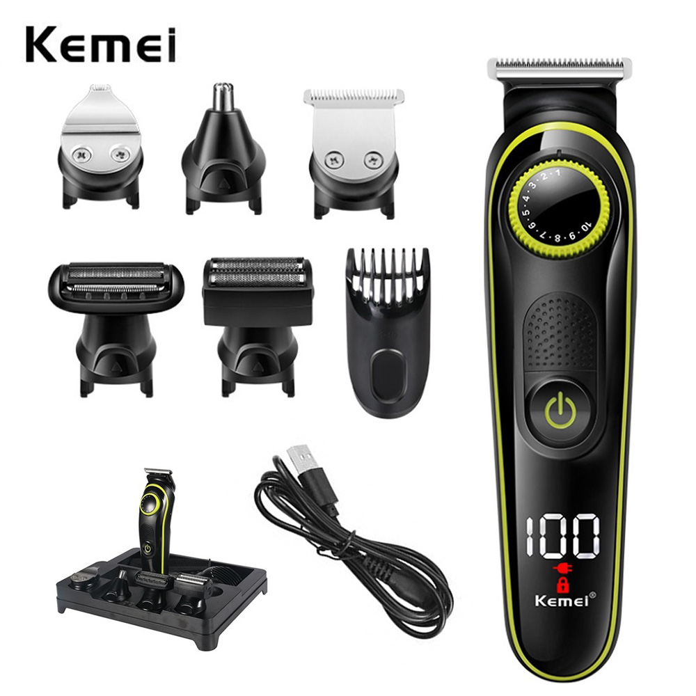 Men'S Grooming Razor Kit - Kemei 696 Multifunctional Trimmer Men Electric
