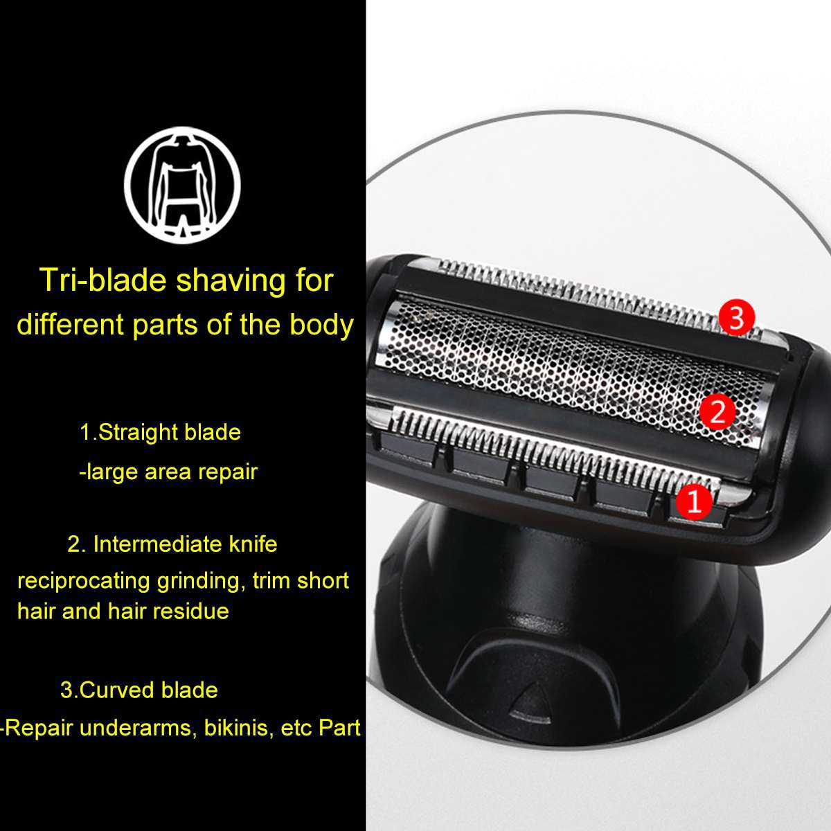 Kemei 696 Multifunctional Trim - Men'S Grooming Razor Kit のレビューと価格
