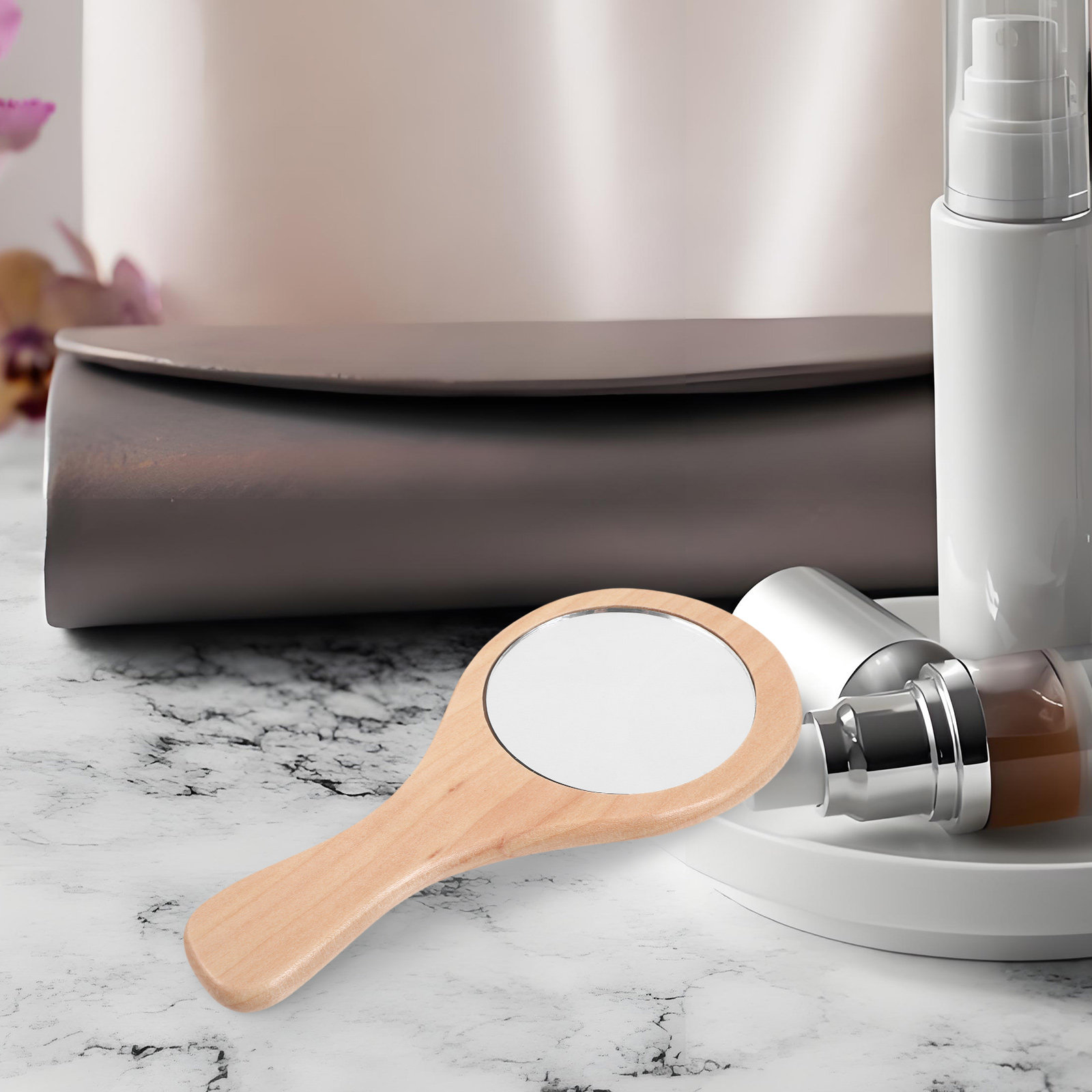 3Pcs Mini Handheld Makeup Mirr - Men'S Grooming Mirror のレビューと価格