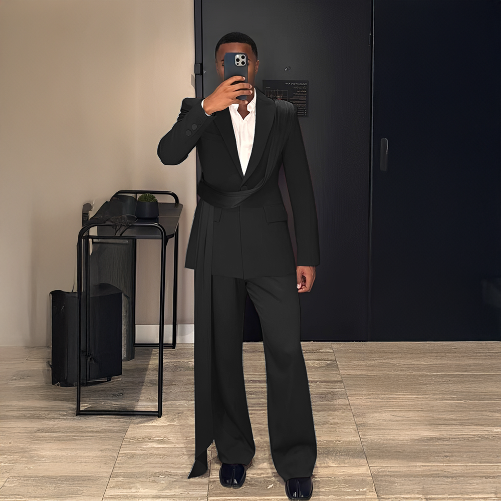 Burgundy New Men's Suit 2-piec - Men Grooming Outfit のレビューと価格