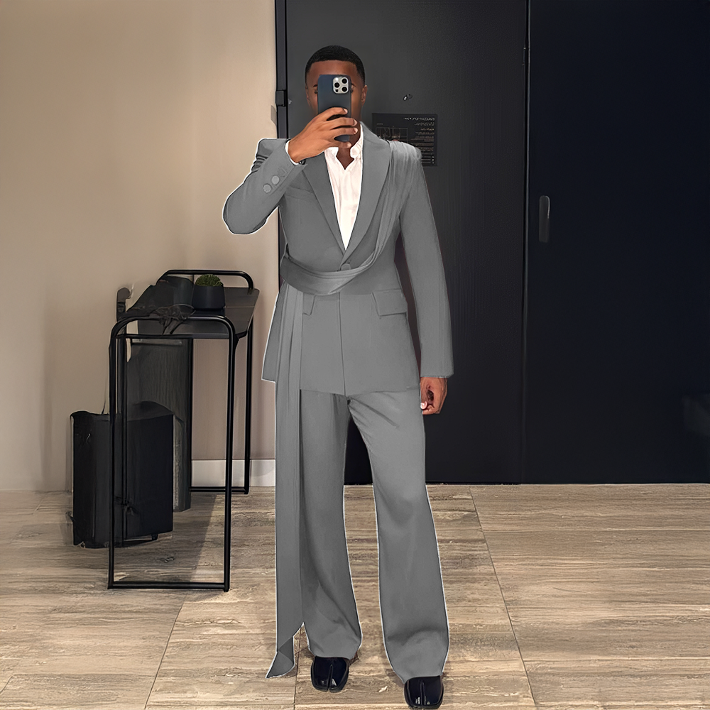 Burgundy New Men's Suit 2-piec - Men Grooming Outfit のレビューと価格