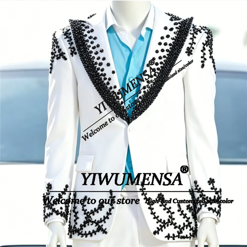 Male Fashion Pearls Suits Men  - Men Grooming Outfit のレビューと価格