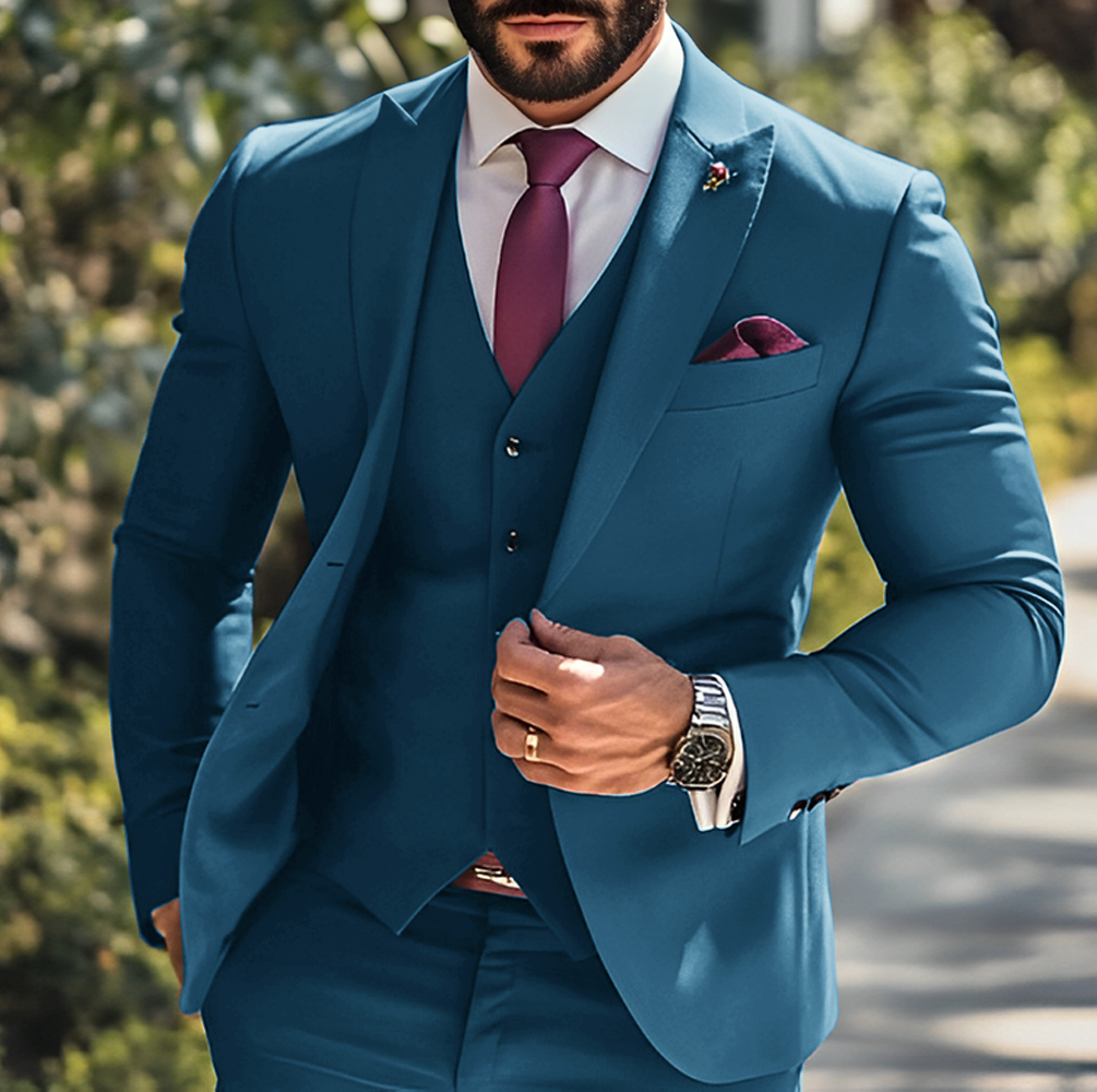 Burgundy Formal Boys Suit 3 Pi - Men Grooming Outfit のレビューと価格