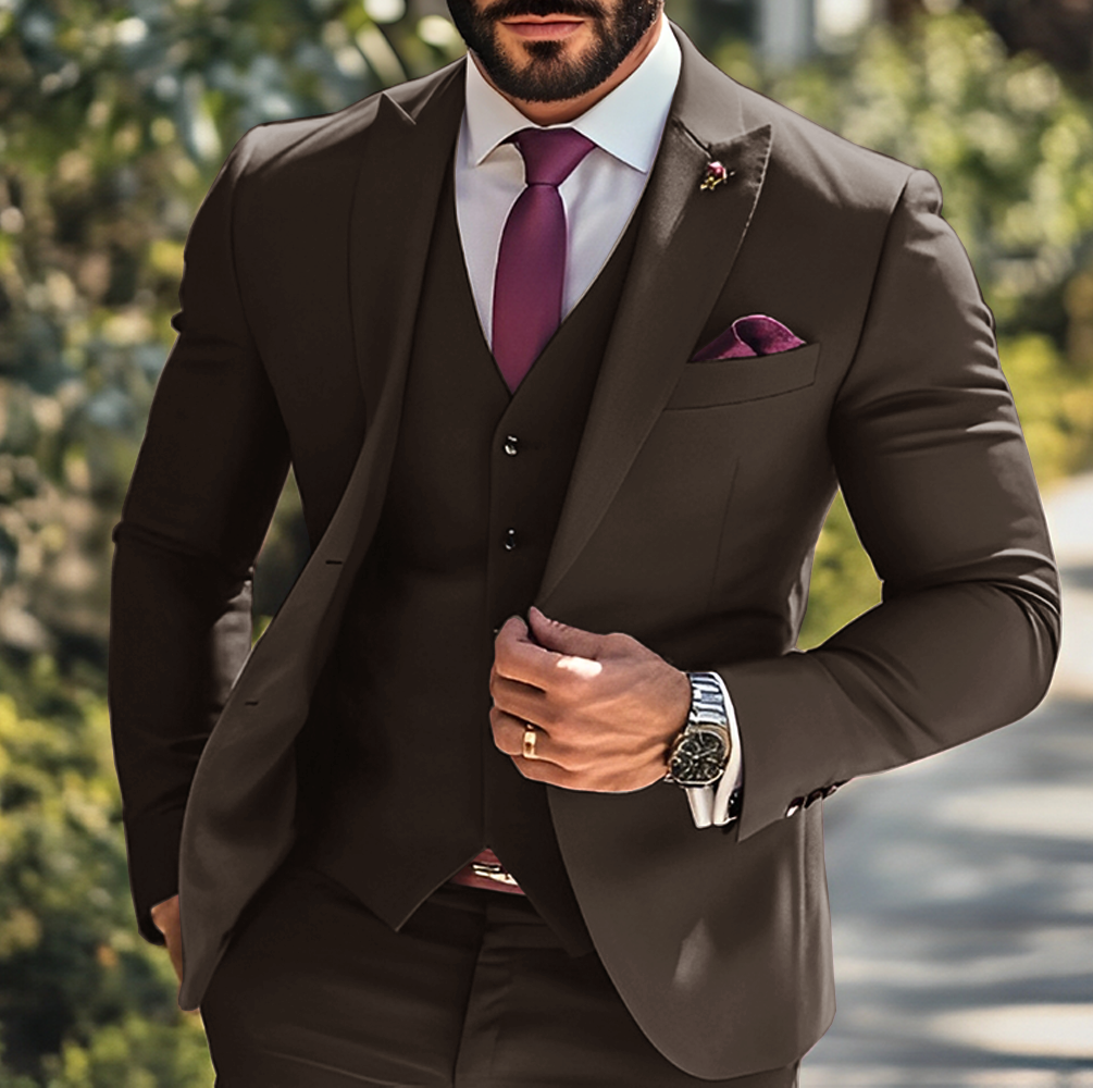 Burgundy Formal Boys Suit 3 Pi - Men Grooming Outfit のレビューと価格