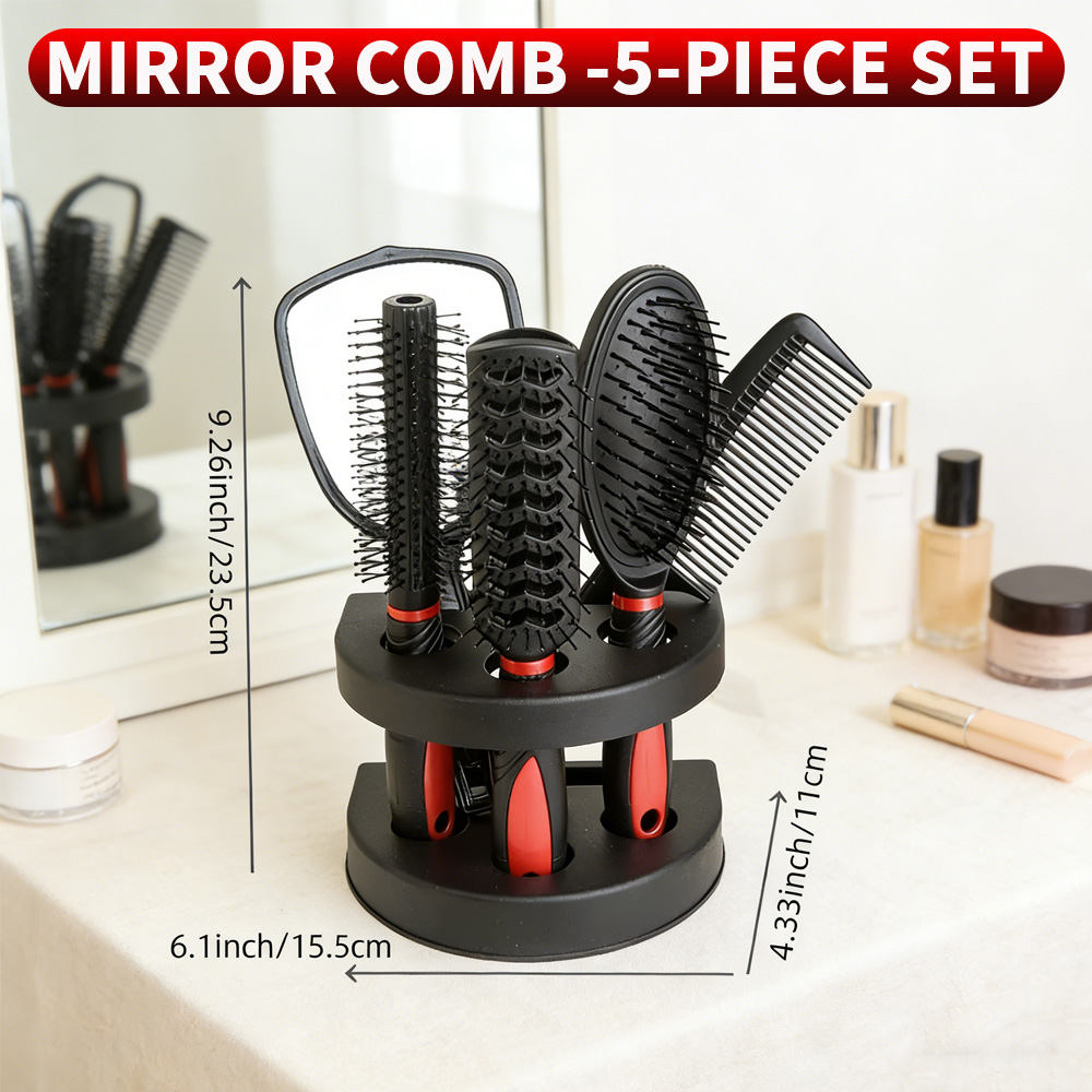 5-in-1 Mirror & Comb Set with  - Men'S Grooming Mirror のレビューと価格