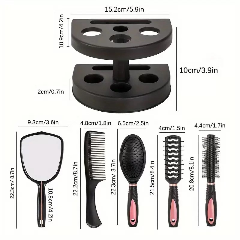 5-in-1 Mirror & Comb Set with  - Men'S Grooming Mirror のレビューと価格