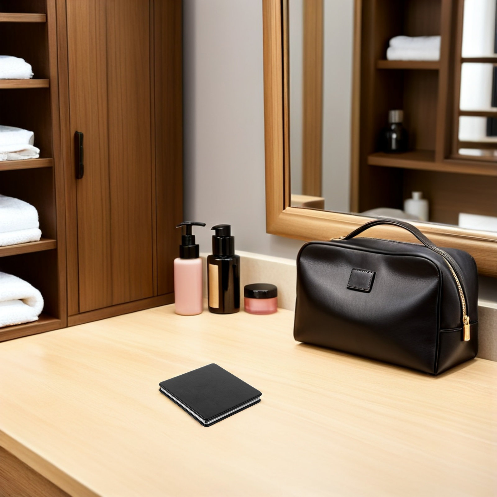 Folding Compact Mirror 8Cm Por - Men'S Grooming Mirror のレビューと価格