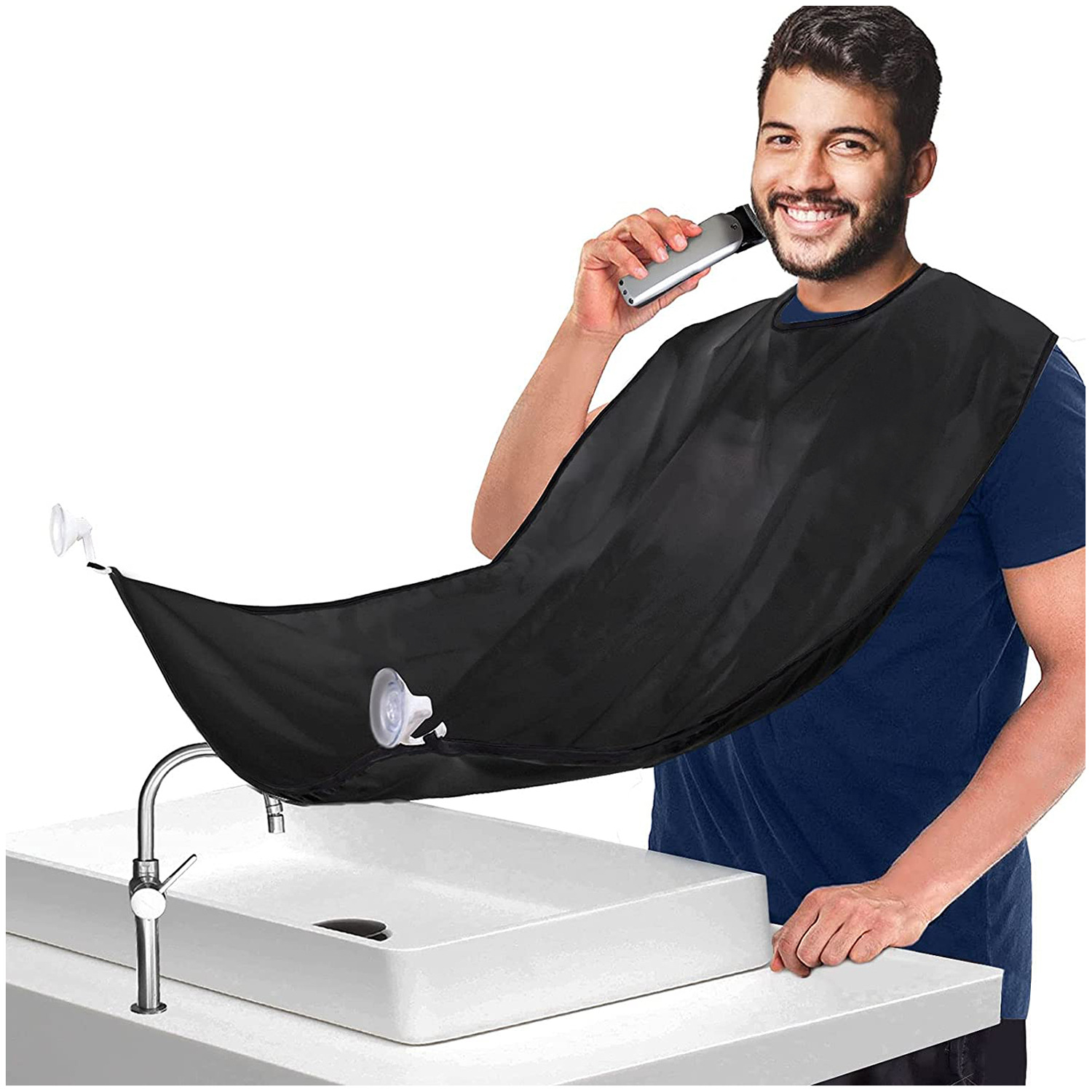 1pc Men Beard Shaving Apron Tr - Men'S Grooming Mirror のレビューと価格