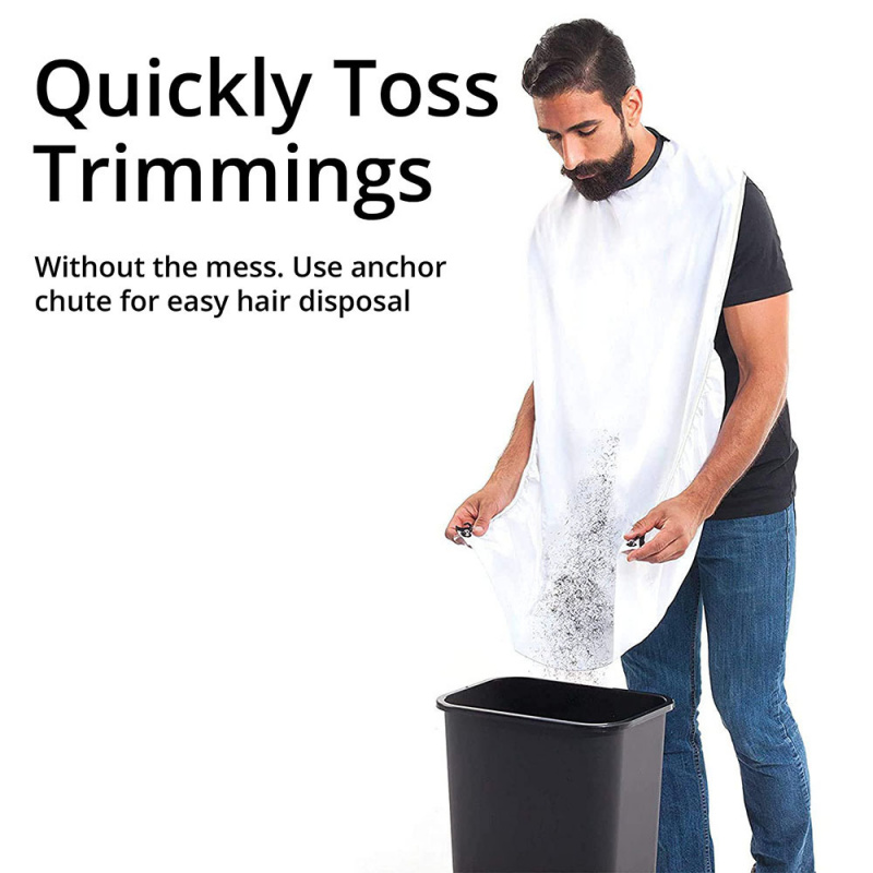 1pc Men Beard Shaving Apron Tr - Men'S Grooming Mirror のレビューと価格