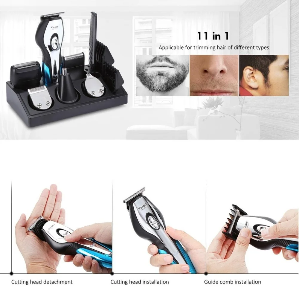 11 in 1 Cordless Hair Clipper  - Men'S Grooming Razor Kit のレビューと価格