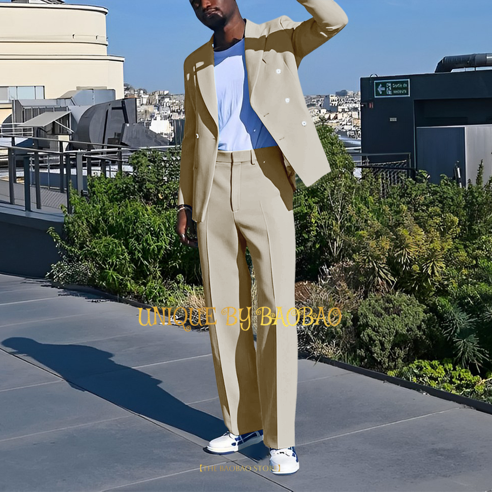 Lake Blue Men 2-piece Suit Dou - Men Grooming Outfit のレビューと価格