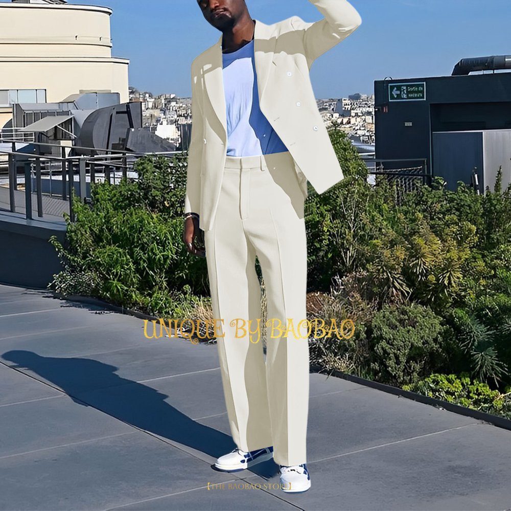Lake Blue Men 2-piece Suit Dou - Men Grooming Outfit のレビューと価格