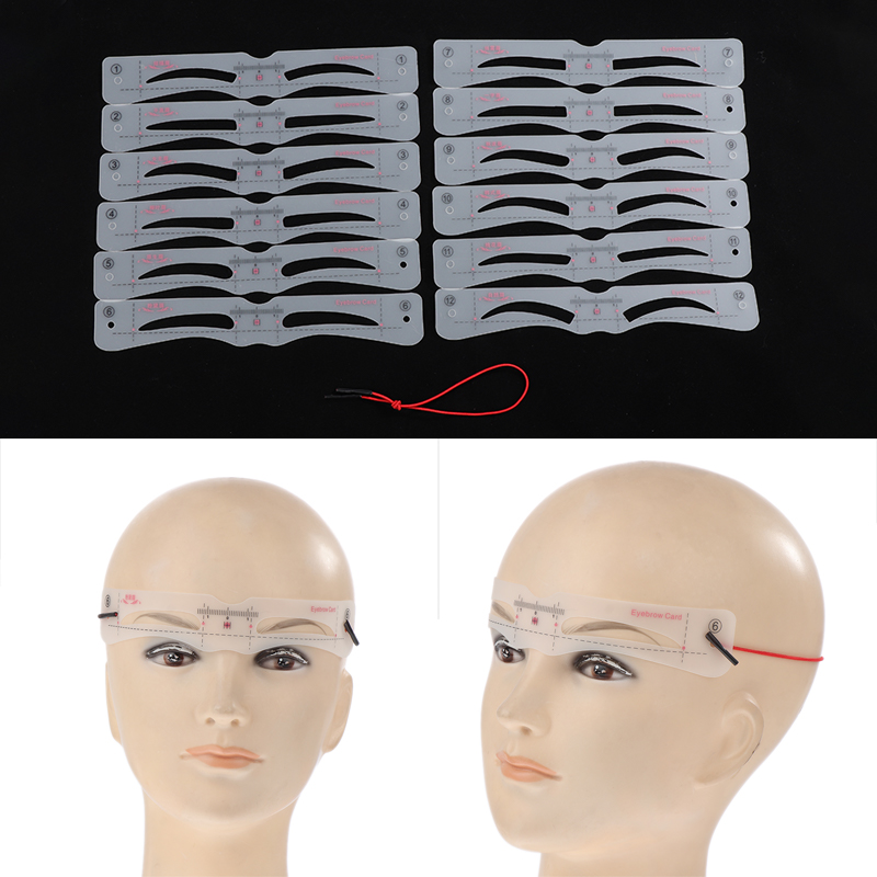 12Pcs Eyebrow Stencil Set Reus - Men'S Grooming Guide のレビューと価格