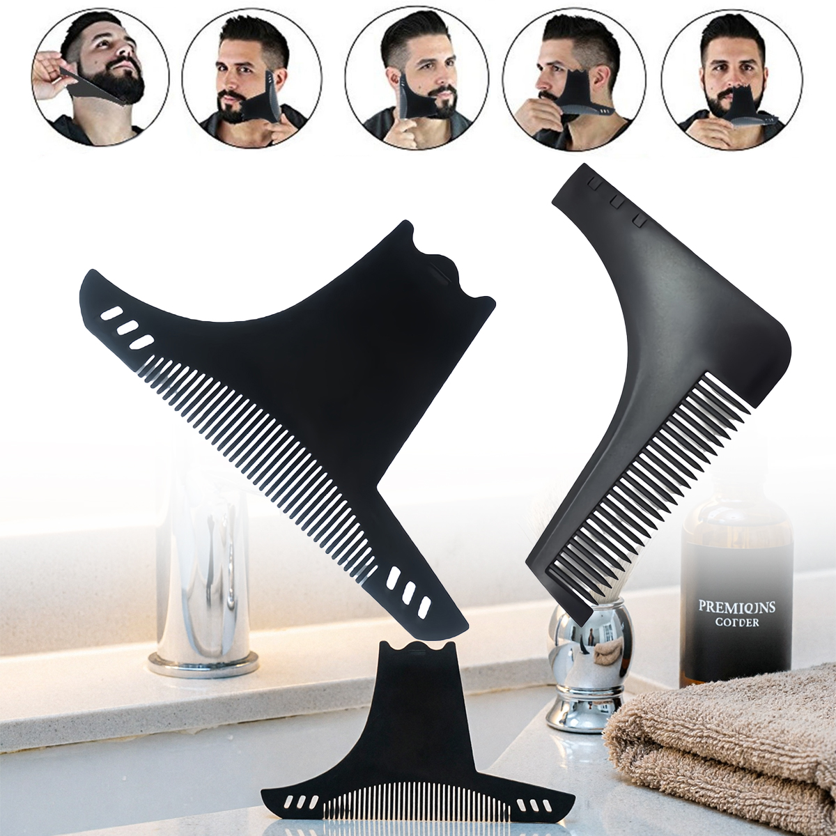 Beard Shaping Tool Non Slip Li - Men'S Grooming Guide のレビューと価格