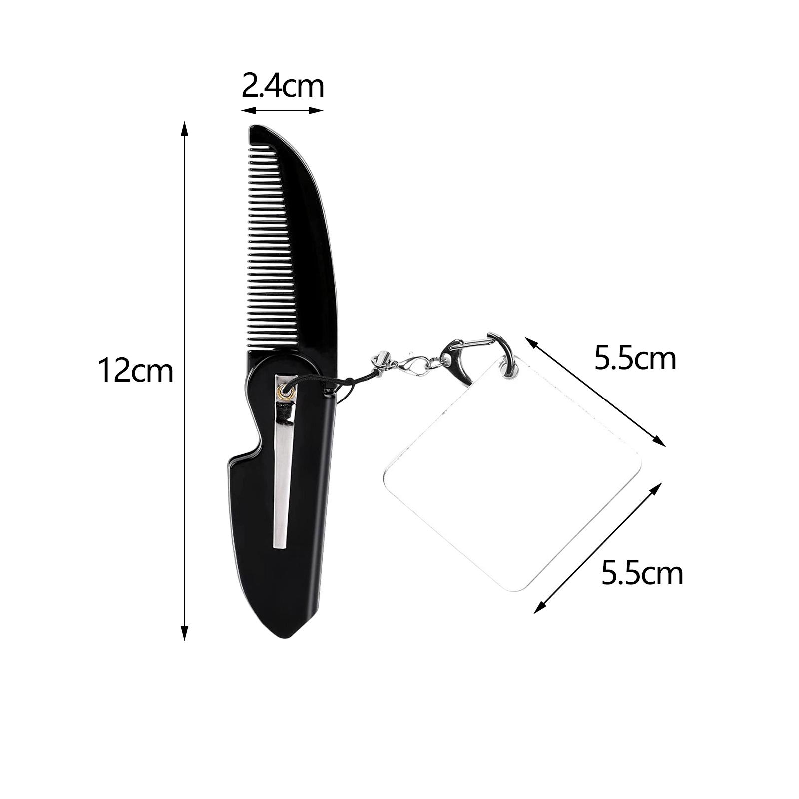 Folding Pocket Comb Hairdressi - Men'S Grooming Mirror のレビューと価格