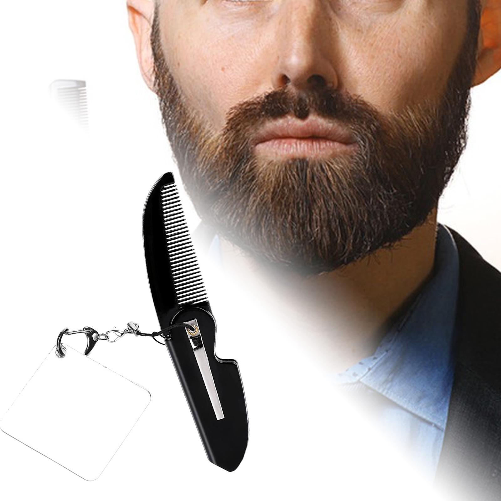 Folding Pocket Comb Hairdressi - Men'S Grooming Mirror のレビューと価格