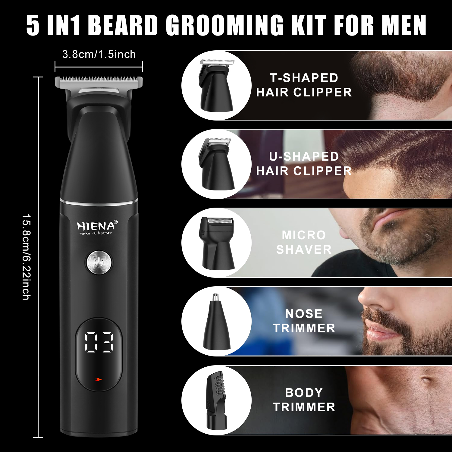 HIENA Professional Multifuncti - Men'S Grooming Guide のレビューと価格