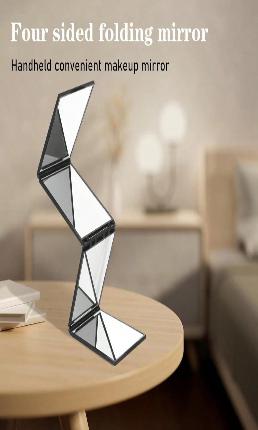 360° Foldable DIY 4-Way Mirror - Men'S Grooming Mirror のレビューと価格