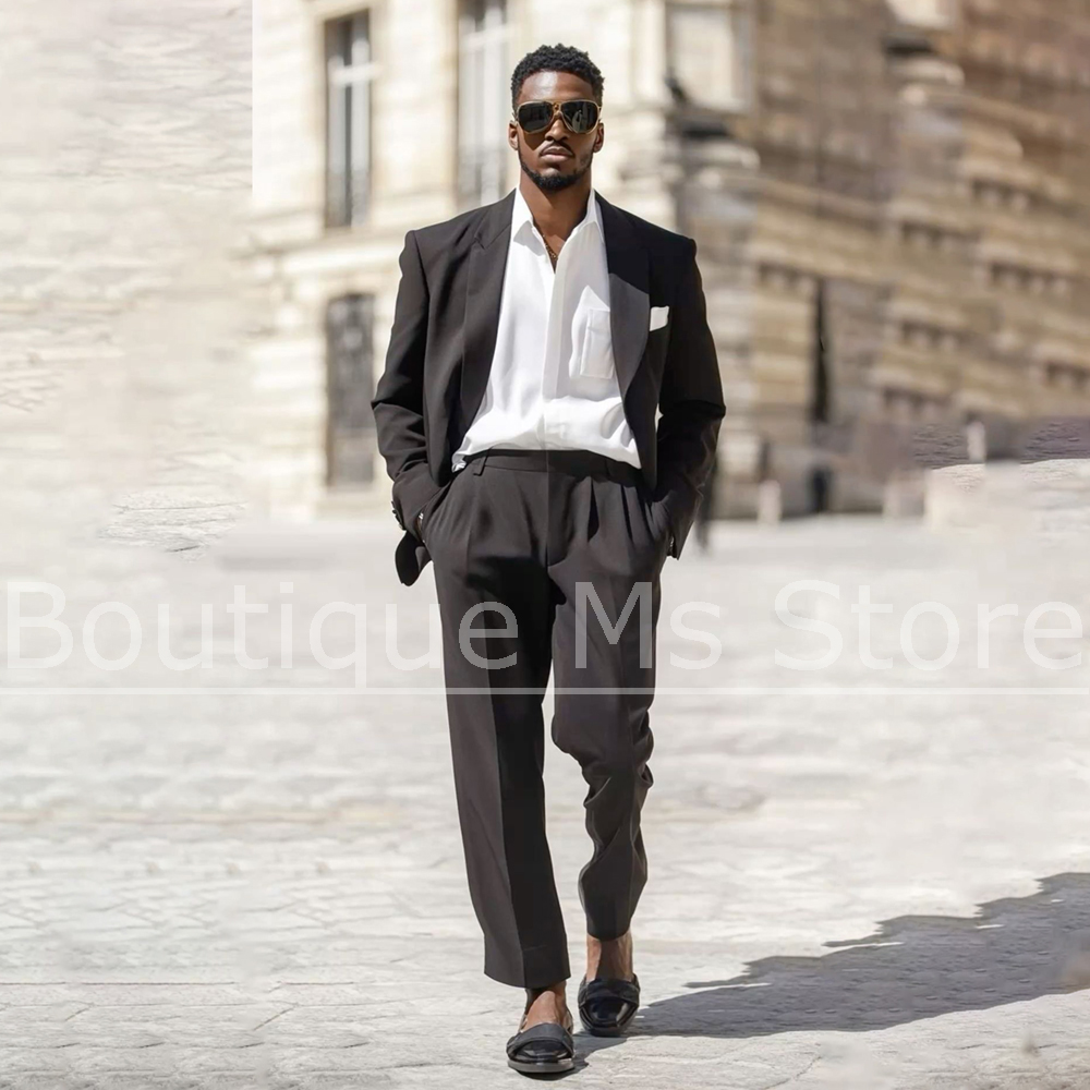 Dark Brown Men's Suit 2 Piece  - Men Grooming Outfit のレビューと価格