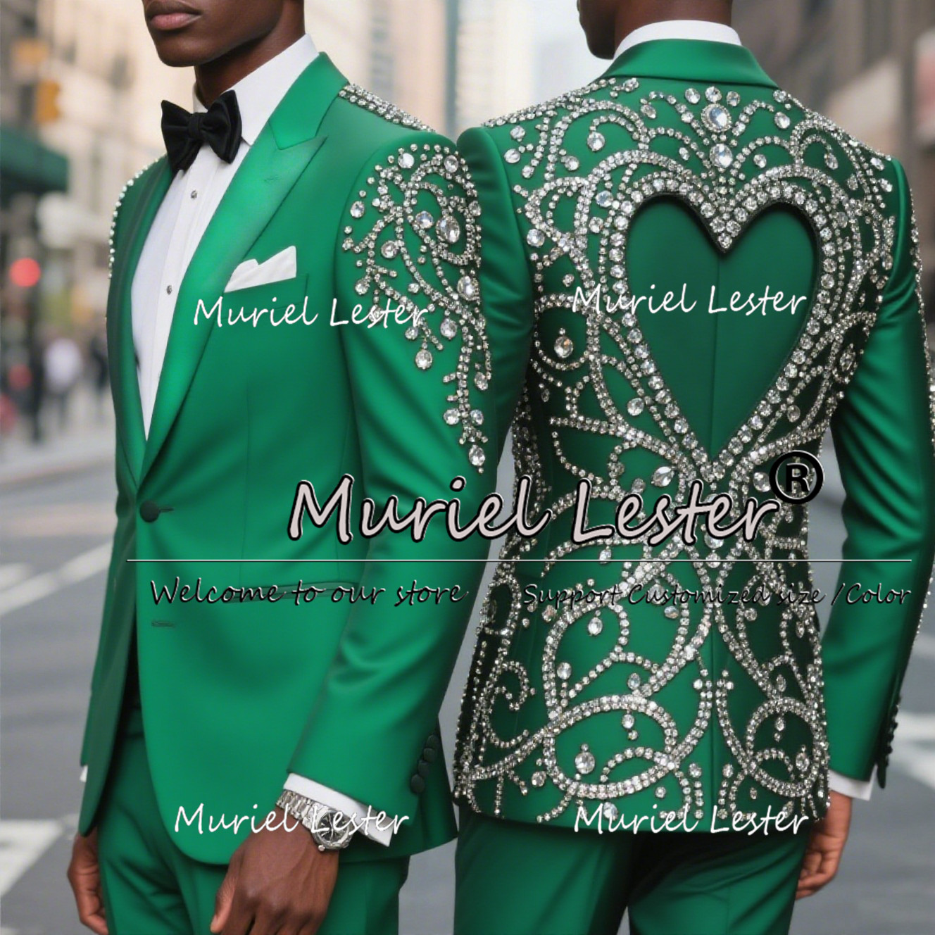 Luxury Beaded Stones Tuxedos S - Men Grooming Outfit のレビューと価格