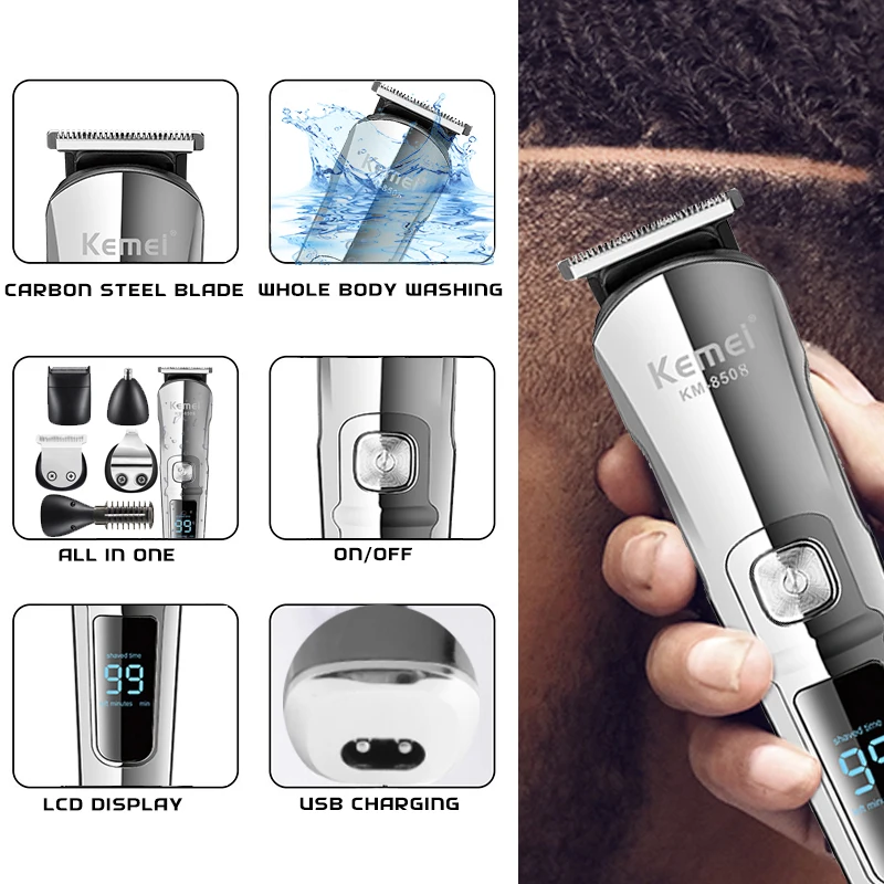 Kemei Professional Multifuncti - Men'S Grooming Razor Kit のレビューと価格
